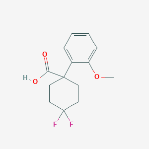 4,4-Difluoro-1-(2-methoxyphenyl)cyclohexane-1-carboxylic acid