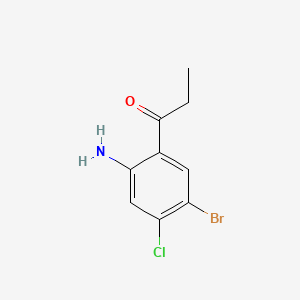 1-(2-Amino-5-bromo-4-chlorophenyl)propan-1-one