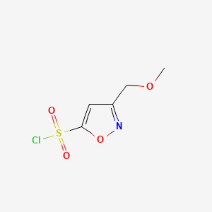 3-(Methoxymethyl)-1,2-oxazole-5-sulfonylchloride