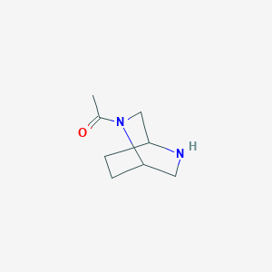 1-(2,5-Diazabicyclo[2.2.2]octan-2-yl)ethan-1-one