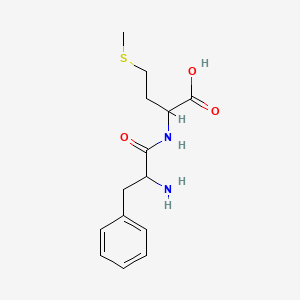 molecular formula C14H20N2O3S B13541956 2-(2-Amino-3-phenylpropanamido)-4-(methylsulfanyl)butanoic acid 