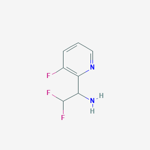 2,2-Difluoro-1-(3-fluoropyridin-2-yl)ethan-1-amine