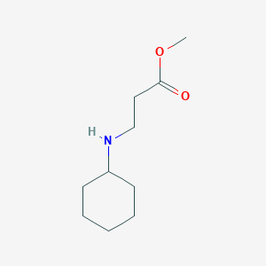 molecular formula C10H19NO2 B1354201 甲基3-(环己基氨基)丙酸酯 CAS No. 22870-26-4