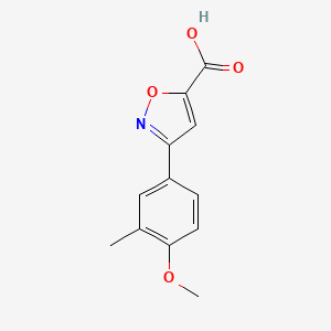 3-(4-Methoxy-3-methylphenyl)isoxazole-5-carboxylic acid