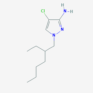 molecular formula C11H20ClN3 B13542021 4-Chloro-1-(2-ethylhexyl)-1h-pyrazol-3-amine 