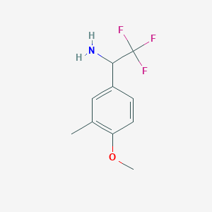 2,2,2-Trifluoro-1-(4-methoxy-3-methylphenyl)ethan-1-amine