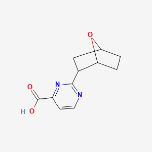 molecular formula C11H12N2O3 B13542055 2-(7-Oxabicyclo[2.2.1]heptan-2-yl)pyrimidine-4-carboxylic acid 