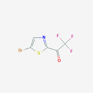 molecular formula C5HBrF3NOS B13542058 1-(5-Bromo-1,3-thiazol-2-yl)-2,2,2-trifluoroethan-1-one 