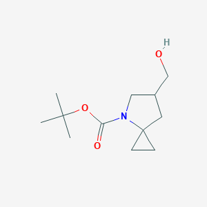 molecular formula C12H21NO3 B13542067 Tert-butyl 6-(hydroxymethyl)-4-azaspiro[2.4]heptane-4-carboxylate 