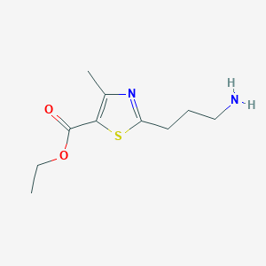 Ethyl 2-(3-aminopropyl)-4-methylthiazole-5-carboxylate