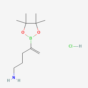 4-(4,4,5,5-Tetramethyl-1,3,2-dioxaborolan-2-yl)pent-4-en-1-amine hydrochloride