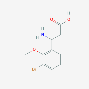 3-Amino-3-(3-bromo-2-methoxyphenyl)propanoic acid