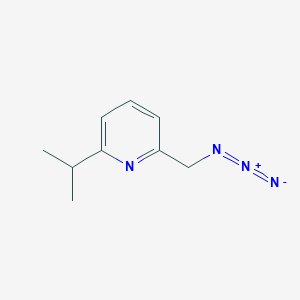 molecular formula C9H12N4 B13542151 2-(Azidomethyl)-6-isopropylpyridine 