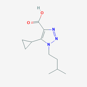 5-Cyclopropyl-1-isopentyl-1h-1,2,3-triazole-4-carboxylic acid