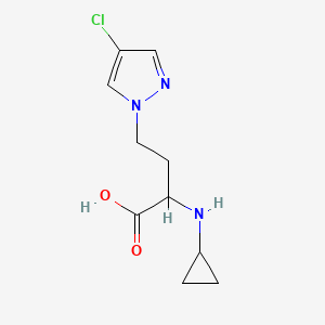 4-(4-Chloro-1h-pyrazol-1-yl)-2-(cyclopropylamino)butanoic acid