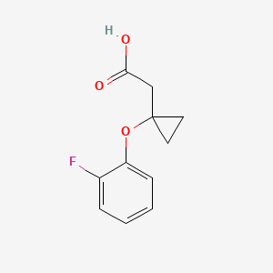 2-[1-(2-Fluorophenoxy)cyclopropyl]aceticacid