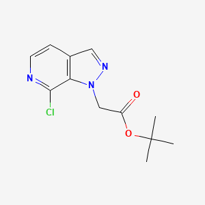 tert-butyl2-{7-chloro-1H-pyrazolo[3,4-c]pyridin-1-yl}acetate