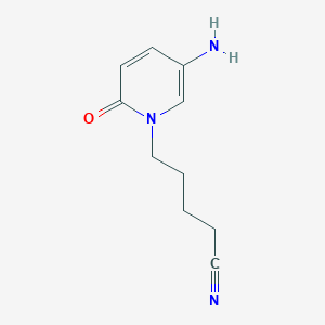 5-(5-Amino-2-oxopyridin-1(2h)-yl)pentanenitrile