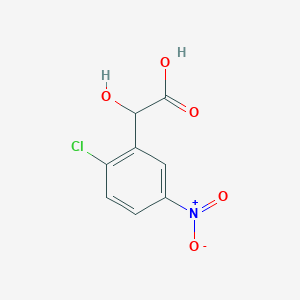 molecular formula C8H6ClNO5 B13542205 2-Chloro-5-nitromandelic acid 