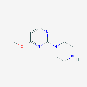 molecular formula C9H14N4O B1354222 4-Methoxy-2-(piperazin-1-yl)pyrimidine CAS No. 55745-88-5