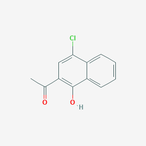 molecular formula C12H9ClO2 B1354223 1-(4-Chloro-1-hydroxy-naphthalen-2-YL)-ethanone CAS No. 530740-47-7
