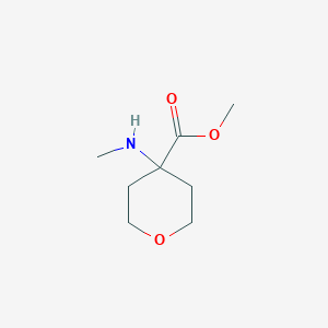 molecular formula C8H15NO3 B13542234 Methyl 4-(methylamino)tetrahydro-2h-pyran-4-carboxylate 