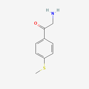 molecular formula C9H11NOS B13542246 2-Amino-1-(4-(methylthio)phenyl)ethan-1-one 