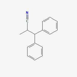 molecular formula C16H15N B13542277 2-Methyl-3,3-diphenylpropanenitrile CAS No. 92962-30-6