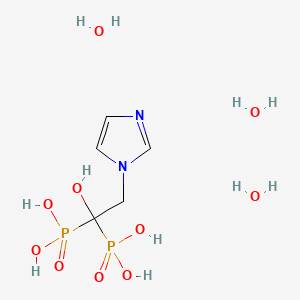 molecular formula C5H16N2O10P2 B1354230 唑来膦酸三水合物 CAS No. 904894-54-8
