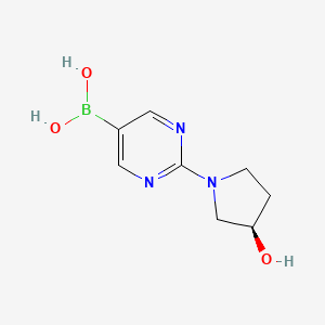 (R)-(2-(3-Hydroxypyrrolidin-1-yl)pyrimidin-5-yl)boronic acid