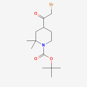 Tert-butyl4-(2-bromoacetyl)-2,2-dimethylpiperidine-1-carboxylate