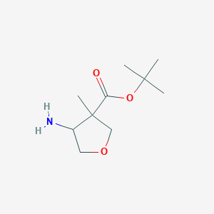 Tert-butyl 4-amino-3-methyltetrahydrofuran-3-carboxylate