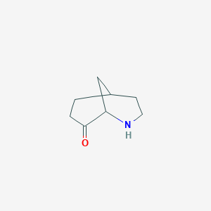 molecular formula C8H13NO B13542337 2-Azabicyclo[3.3.1]nonan-8-one 