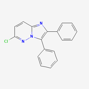 molecular formula C18H12ClN3 B1354239 6-氯-2,3-二苯基咪唑并[1,2-b]哒嗪 CAS No. 873913-87-2