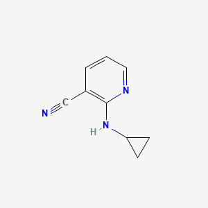 molecular formula C9H9N3 B1354240 2-(环丙基氨基)烟腈 CAS No. 52583-90-1
