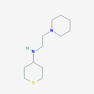 n-(2-(Piperidin-1-yl)ethyl)tetrahydro-2h-thiopyran-4-amine