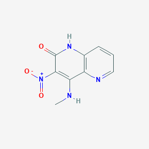 molecular formula C9H8N4O3 B1354241 4-(Methylamino)-3-nitro-1,5-naphthyridin-2(1H)-one CAS No. 882651-36-7