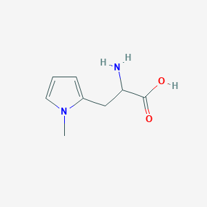 molecular formula C8H12N2O2 B13542415 2-Amino-3-(1-methyl-1h-pyrrol-2-yl)propanoic acid 