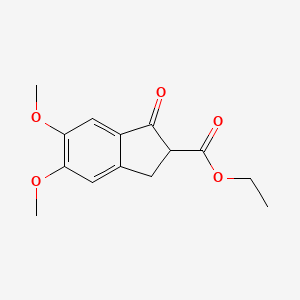 molecular formula C14H16O5 B1354242 2,3-二氢-5,6-二甲氧基-1-氧代-1H-茚满-2-羧酸乙酯 CAS No. 53295-44-6