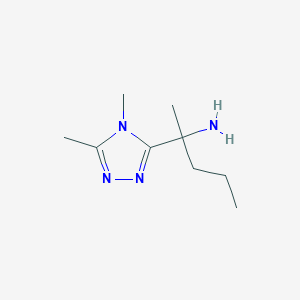 2-(4,5-Dimethyl-4h-1,2,4-triazol-3-yl)pentan-2-amine