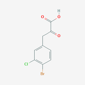 3-(4-Bromo-3-chlorophenyl)-2-oxopropanoic acid