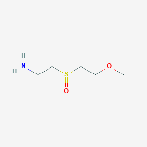 molecular formula C5H13NO2S B13542468 1-(2-Aminoethanesulfinyl)-2-methoxyethane 