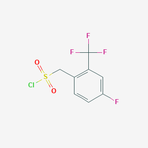 [4-Fluoro-2-(trifluoromethyl)phenyl]methanesulfonyl chloride