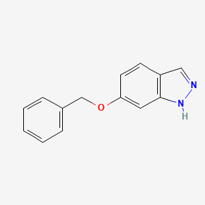 molecular formula C14H12N2O B1354249 6-(苄氧基)-1H-吲唑 CAS No. 874668-62-9