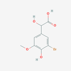 molecular formula C9H9BrO5 B13542496 3-Bromo-alpha,4-dihydroxy-5-methoxy-benzeneacetic Acid 