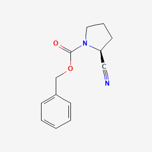 molecular formula C13H14N2O2 B1354250 (S)-1-N-Cbz-2-氰基吡咯烷 CAS No. 63808-36-6