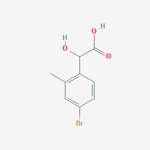 molecular formula C9H9BrO3 B13542519 4-Bromo-2-methylmandelic Acid 