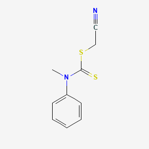 molecular formula C10H10N2S2 B1354254 氰基甲基甲基（苯基）氨基二硫代甲酸酯 CAS No. 76926-16-4