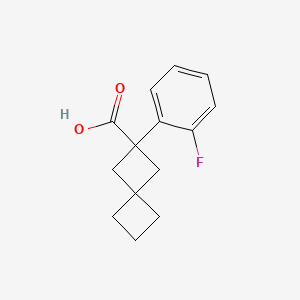 2-(2-Fluorophenyl)spiro[3.3]heptane-2-carboxylic acid