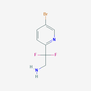 2-(5-Bromopyridin-2-yl)-2,2-difluoroethan-1-amine